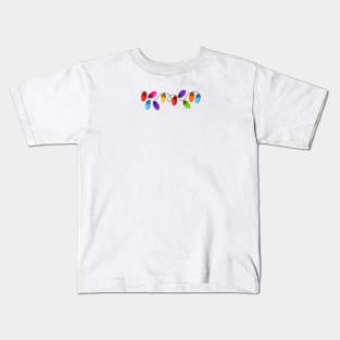 Colorful light bulb Merry Christmas II Kids T-Shirt